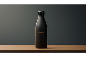 minimalist coffee bottle ai, a Food & Drink Photo by pikepicture