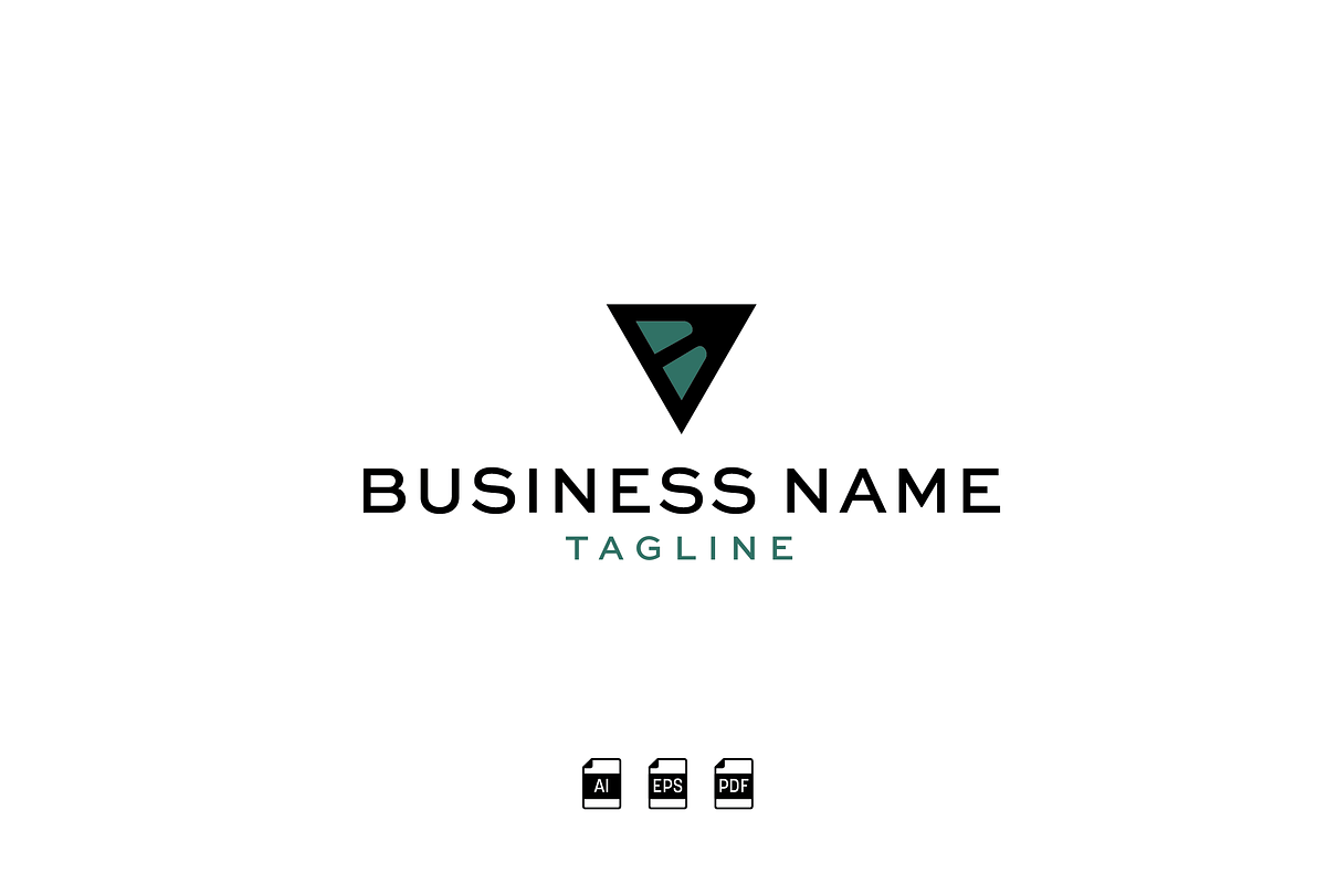 Minimalist B or BV Monogram Logo, a Templates & Theme by megmccombsdesign
