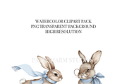 12 Boho Bunny Clipart, an Animal Illustration by Pati Charm Studio (Thumbnail 5 of 8)