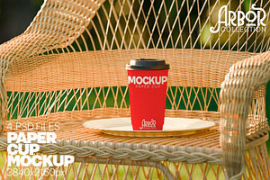 Paper Coffee Cup Mockup Arbor Coll., a Cups & Container Mockup by Banana Mockups