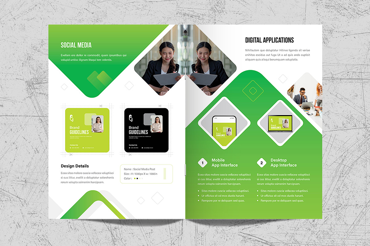 Brand Guidelines Template Design, a Brochure Template by White Graphic (Photo 9 of 11)
