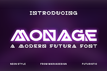 Monage - A Modern Futuristic Font