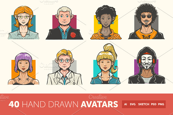 Hand Drawn Avatar Icons