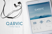 QARVIC Typeface, a Sans Serif Font by alit design (Thumbnail 1 of 7)