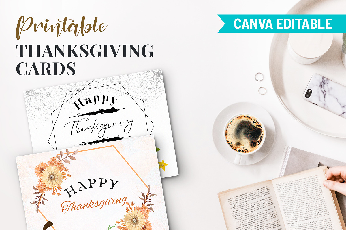 Editable Printable Thanksgiving Card, a Print Template by Snapybiz (Photo 9 of 10)