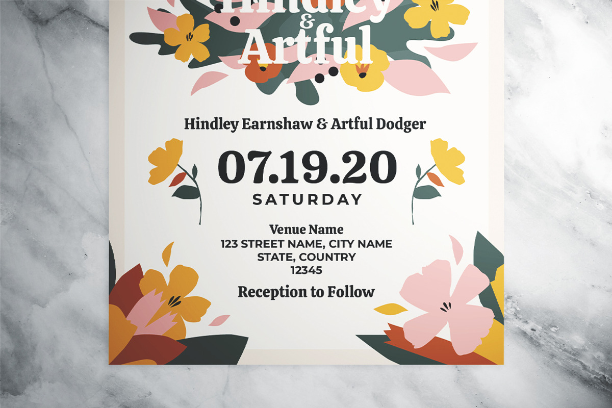 Floral Wedding Suite, an Invitation Template by The Good Store (Photo 4 of 7)