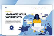 Landing page template on various top, a Food Illustration by Creative Graphics (Thumbnail 6 of 12)
