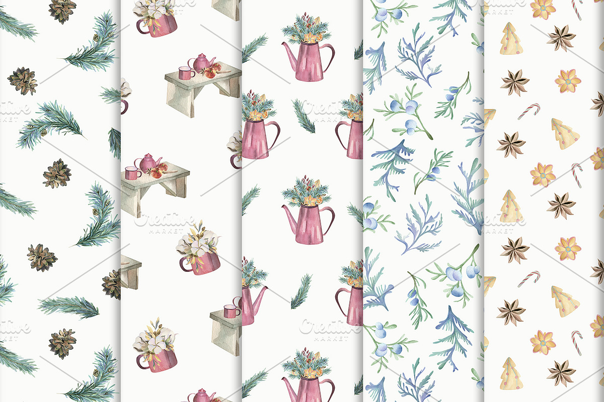 Winter floral compositions and decor, a Decorative Illustration by Watercolor arts (Photo 6 of 11)