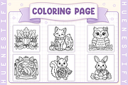 Thanksgiving Coloring Book, a Seasonal Illustration by HueNestify (Thumbnail 3 of 4)
