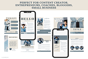 100 Blue Cream Ebook Template Canva, a Magazine Template by LushBury (Thumbnail 4 of 5)
