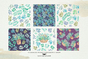 Watercolor Greenery, a Texture Illustration by Graphobia (Thumbnail 6 of 9)