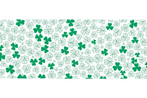 Shamrock clover leaves background on, a Background Graphic by sceptical cactus