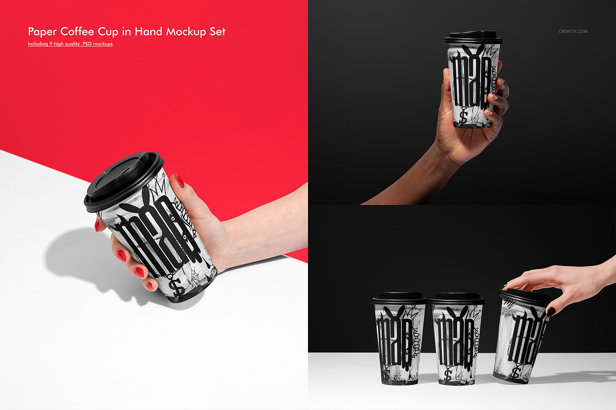 Paper Cup Mockup Bundle, a Cups & Container Mockup by creatsy5 (Photo 5 of 36)