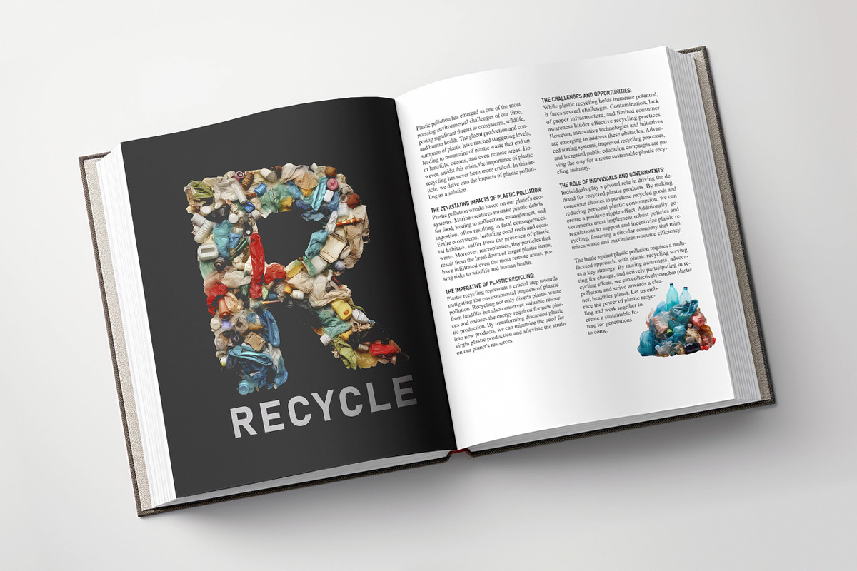 Plastic garbage letters. Trash ABC, an Object Graphic by AnMark (Photo 4 of 8)