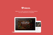 Meza - Restaurant WordPress Theme, a WordPress Template by Organized Themes (Thumbnail 1 of 10)