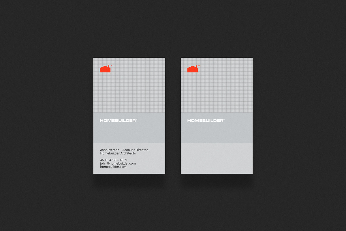 Homebuilder business card template, a Business Card Template by Srg® (Photo 1 of 4)