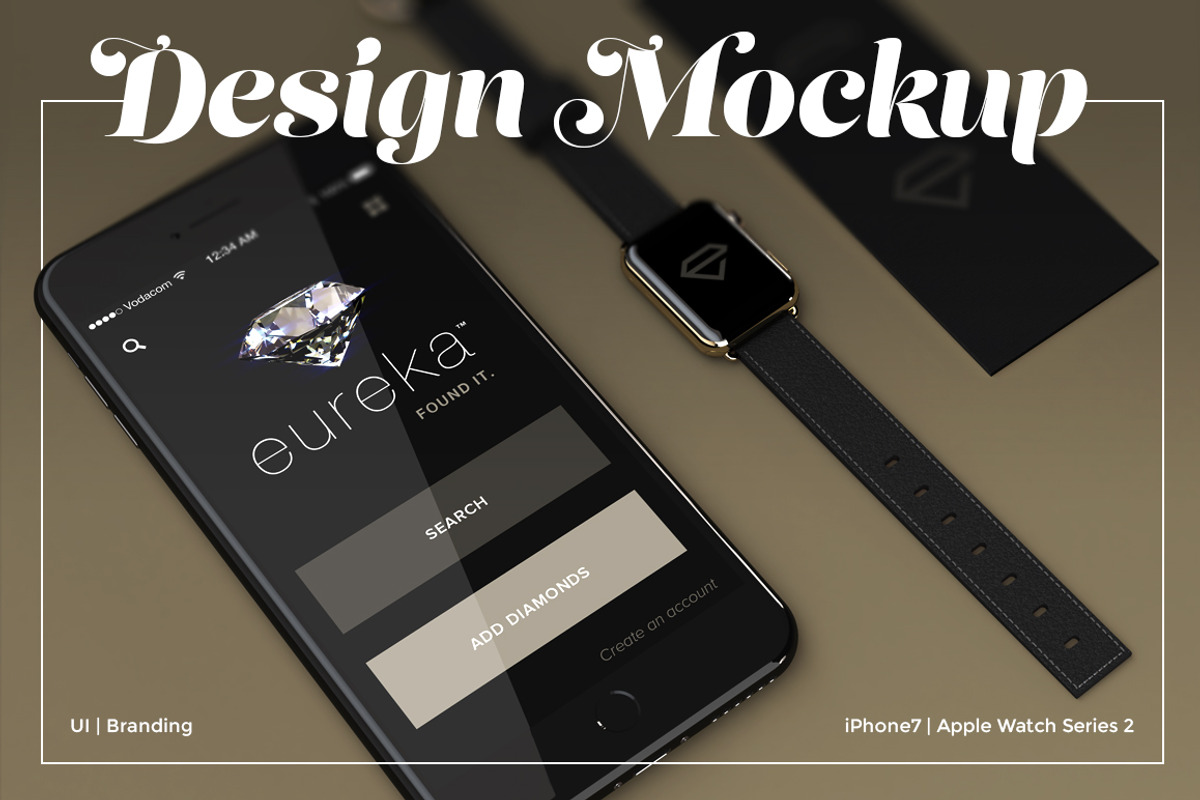 UI/Branding Design Mockup, a Product Mockup by illustrated (Photo 3 of 5)