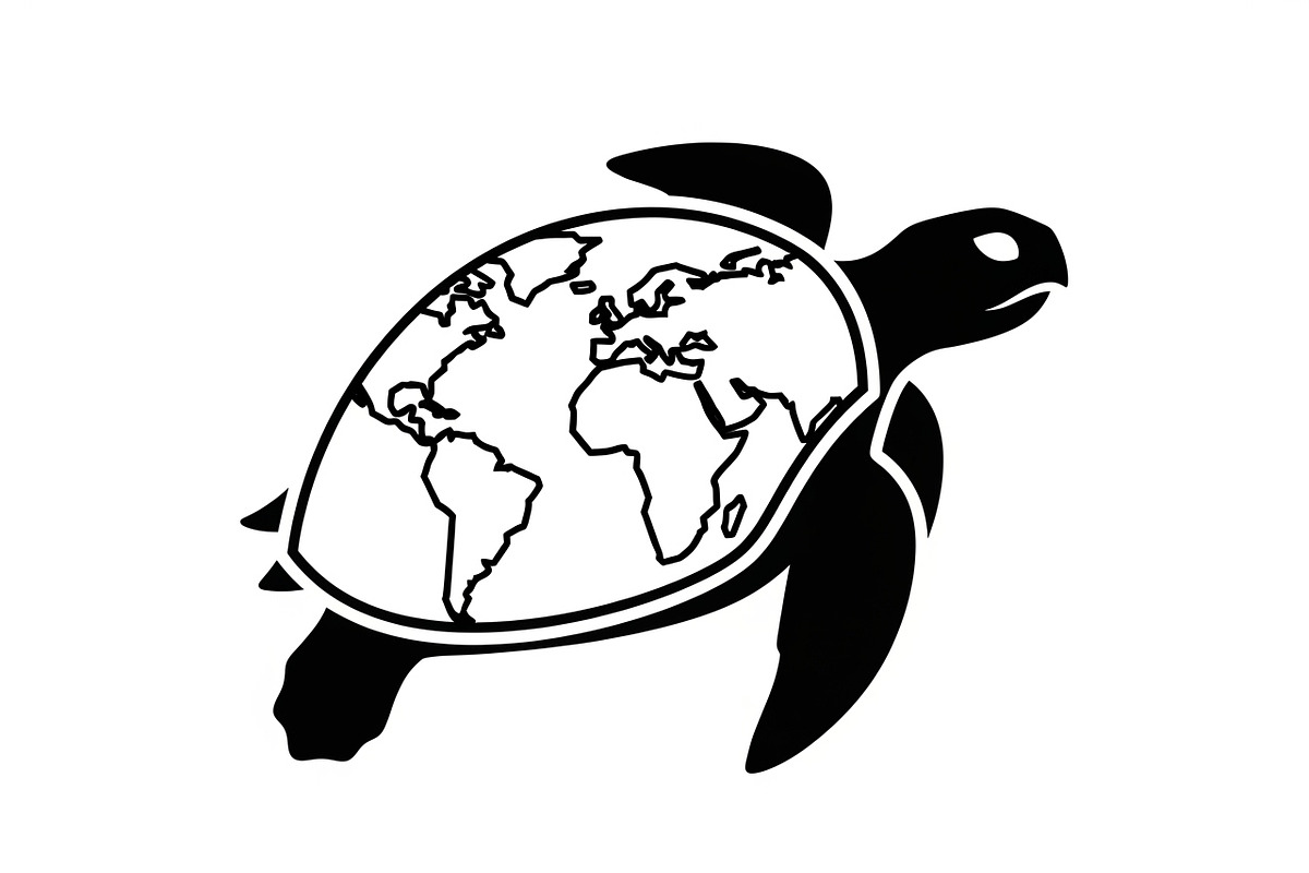 World Map Sea Turtle Bundle, an Illustration by Gaye Art (Photo 15 of 31)