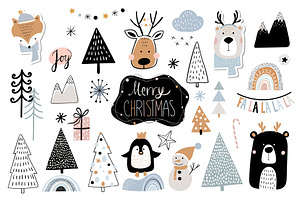 Scandinavian Christmas elements