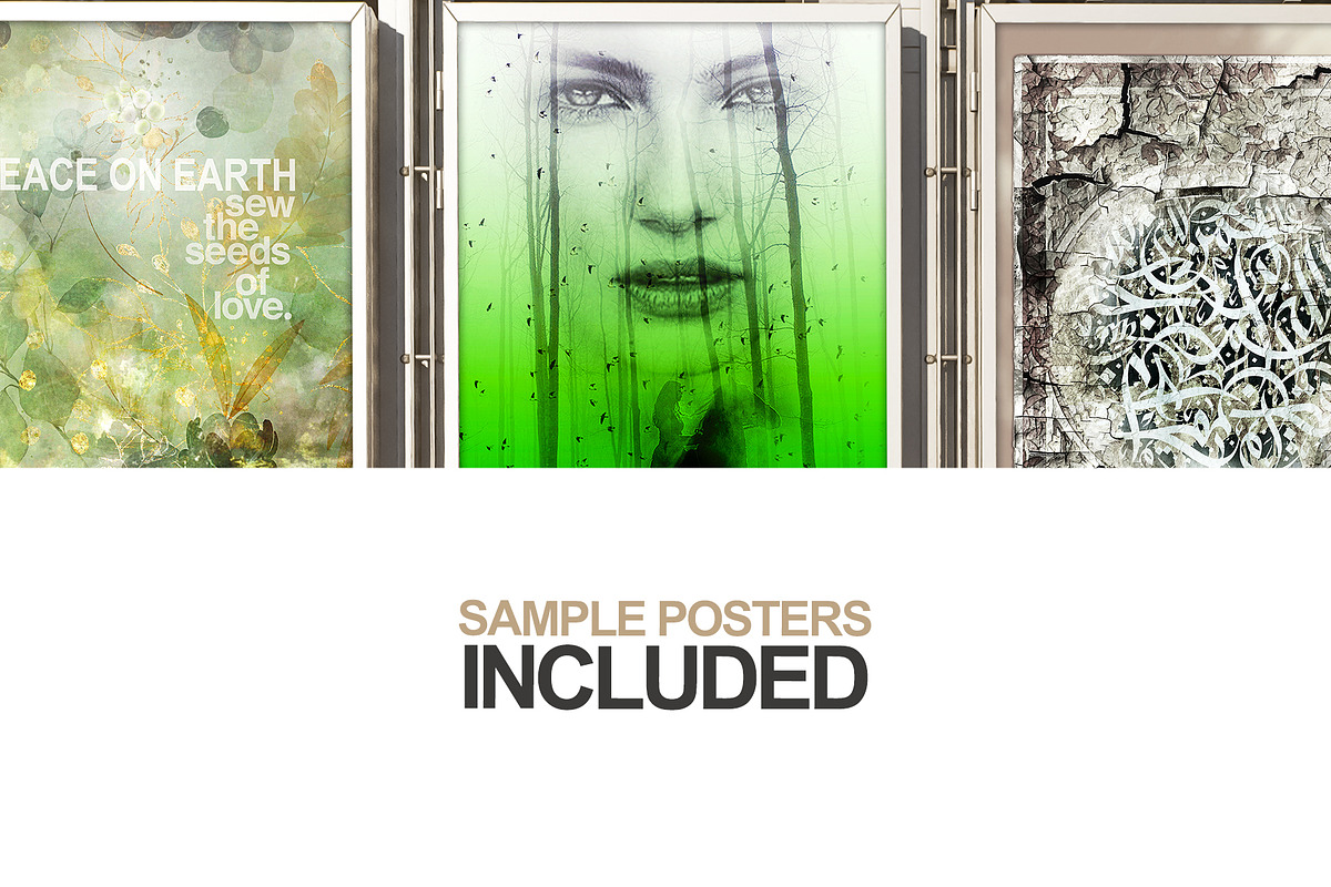 Advertising Posters Mockup Set 01, a Print Template by Epic By Design (Photo 6 of 6)