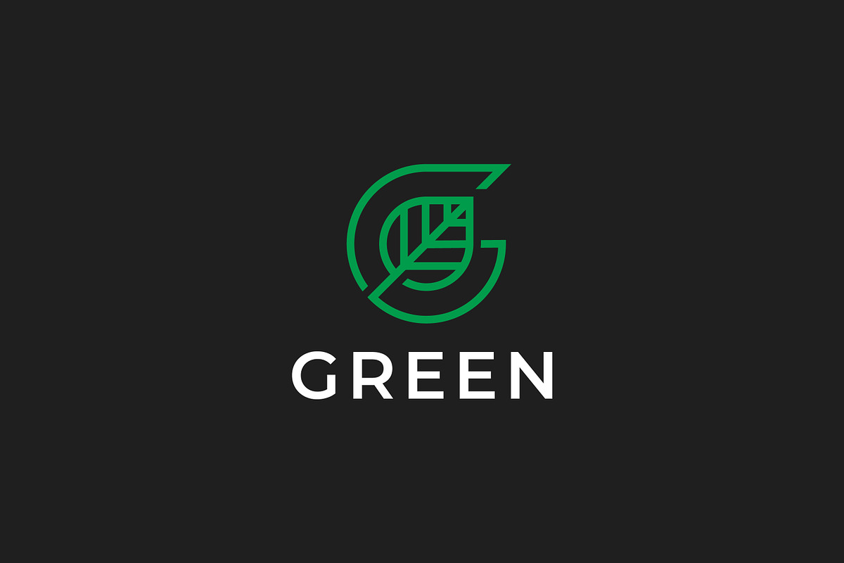 Green Leaf Logo Abstract Letter G, a Branding & Logo Template by Signatoro (Photo 2 of 3)