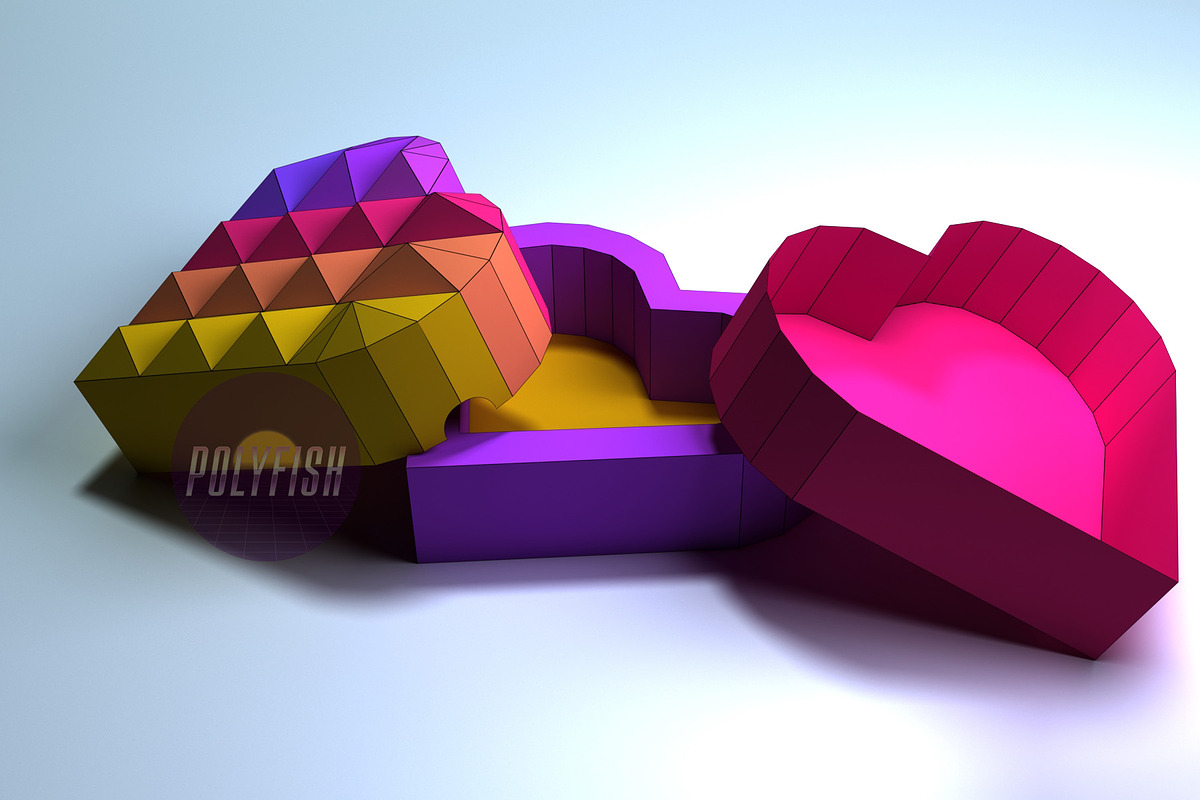 DIY Likee Box 3D model template, a Graphic by PolyFish (Photo 3 of 4)