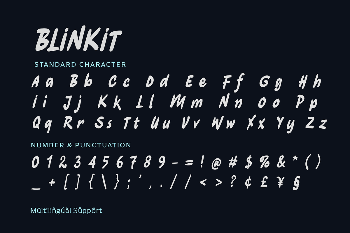 Blinkit – Bold Handwritten Font, a Handwritten Font by Pixesia Studio (Photo 10 of 10)