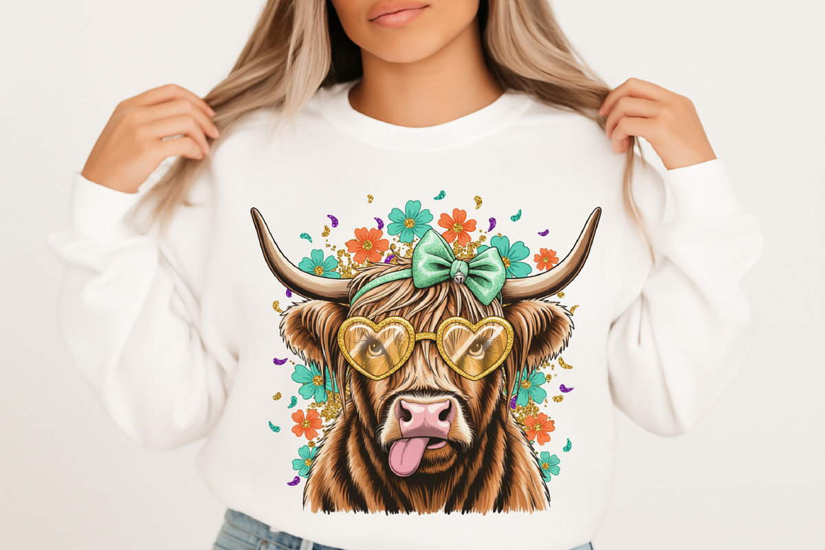 Valentine Day Highland Cow,Valentine, an Illustration by designcity5 (Photo 2 of 9)