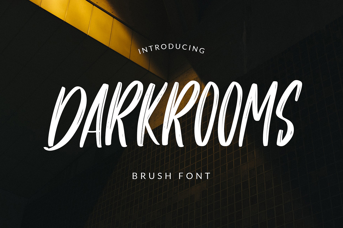 Darkrooms Brushed Font, a Sans Serif Font by Giant Design (Photo 1 of 10)