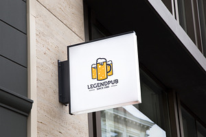 Legend Pub Logo Template