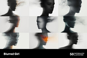 Blurred girl. 50 images, a Person Illustration by Handmadefont (Thumbnail 7 of 12)