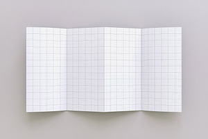 Four Accordion Fold Brochure Mockup, a Product Mockup by Luuqas Design