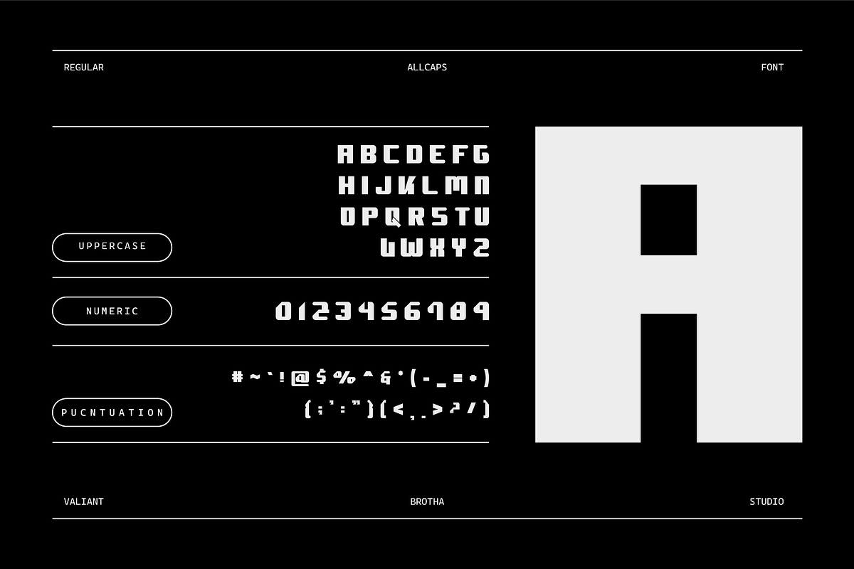 VB Fourkid - Futuristic Font, a Sans Serif Font by VALIANTBROTHA (Photo 2 of 9)