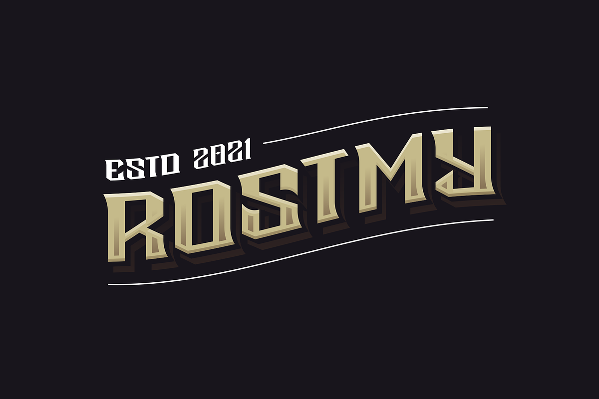 Rostmy Font, a Blackletter Font by ModalTampang (Photo 3 of 4)