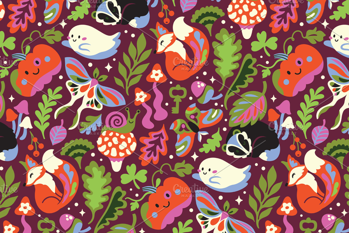 Woodland Wonders, a Pattern Graphic by PenguinHouse (Photo 3 of 8)