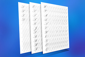 Capital letters of Copperplate