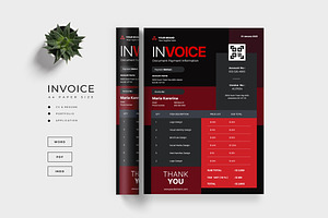 Dark Modern Clean Minimalist Invoice, a Stationery Template by TMint Play