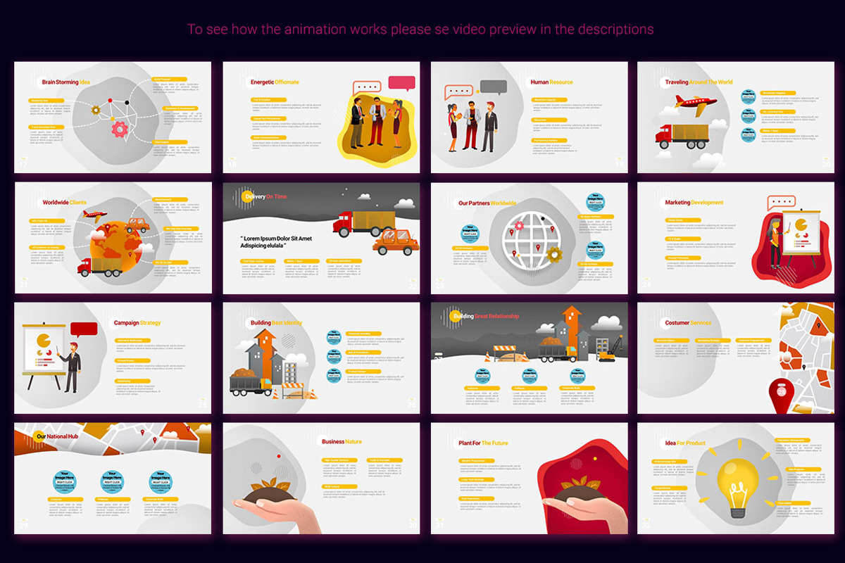 Animated PowerPoint Template, a Presentation Template by SCworkspace (Photo 14 of 25)