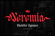 Yeremia | Blackletter Typeface, a Blackletter Font by Denustudios (Thumbnail 1 of 12)