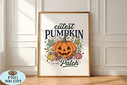 Cutest Pumpkin In The Patch PNG, a Seasonal Illustration by Daily.Designs (Thumbnail 5 of 5)