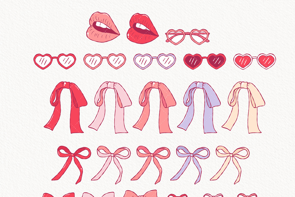 90s Valentine Clipart Bundle, a Seasonal Illustration by TitaLivingArt (Photo 5 of 10)