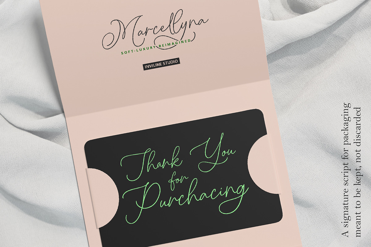 Marcellyna - Soft Luxury Script, a Script Font by Inviline.co (Photo 12 of 12)