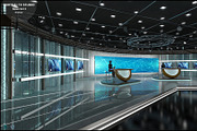 TV Studio Collection Vol 6 - 2 PCS, an Architecture 3D Model by akerStudio (Thumbnail 7 of 98)
