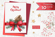 Watercolor Christmas cliparts, a Decorative Illustration by Anastasia Koba (Thumbnail 5 of 12)