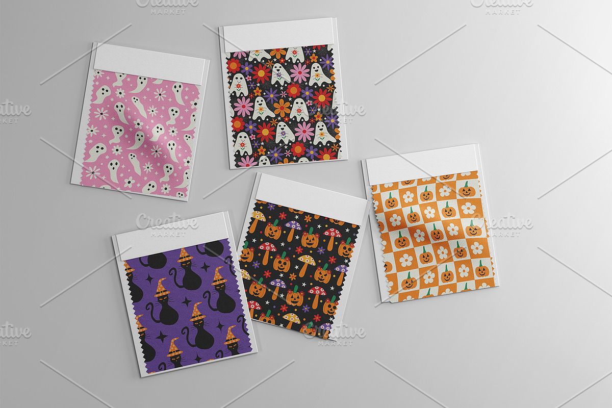 Groovy Halloween Patterns Collection, a Pattern Graphic by Yasmine Patterns (Photo 6 of 7)