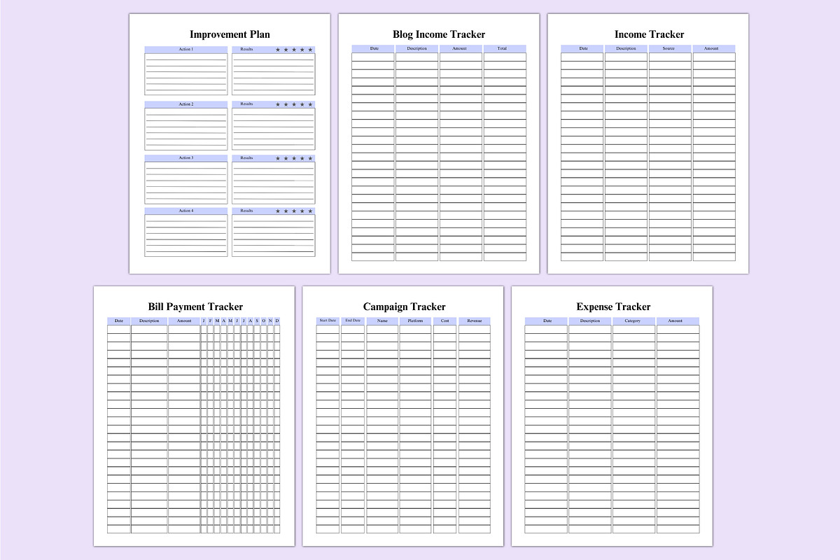 2025 Social Media Planner For Canva, a Stationery Template by Shumaya (Photo 6 of 7)