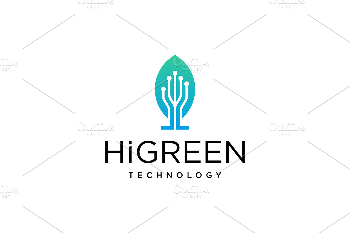 Hand Up Green Technology Logo, a Branding & Logo Template by onripusindo