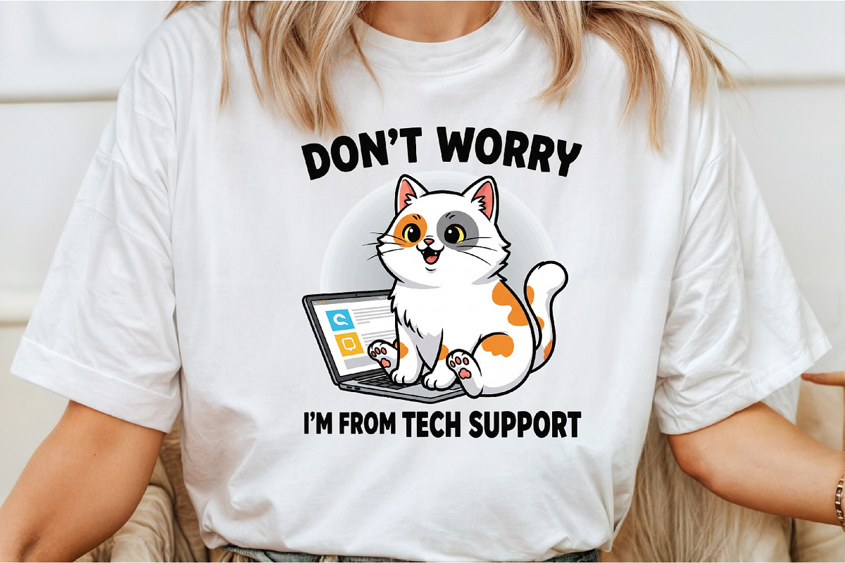Dont Worry Im From Tech Support, an Illustration by DreamCafeArt (Photo 3 of 6)