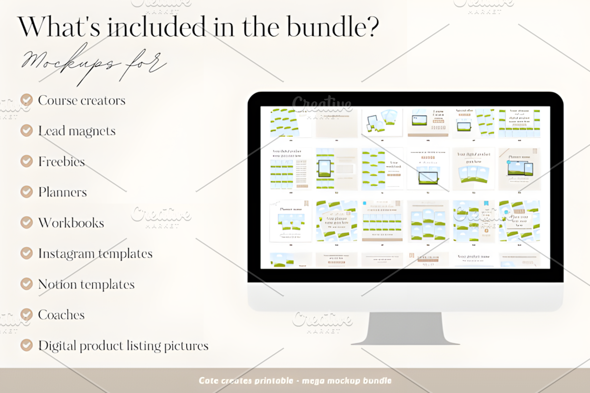 Canva Mockup Bundle Template, a Social Media Template by Ink Gallery (Photo 2 of 4)