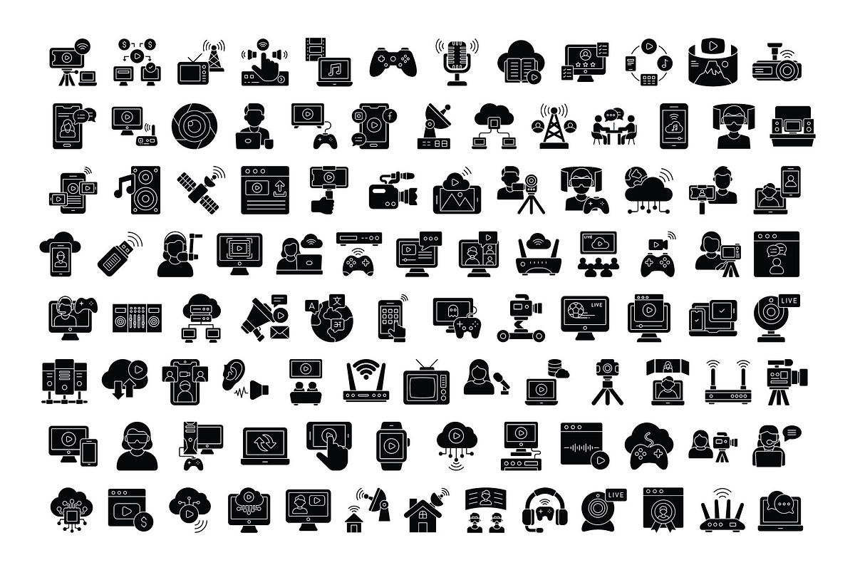 Modern Video Streaming Vector Icon, an Outline Icon by Vector Portal (Photo 2 of 5)